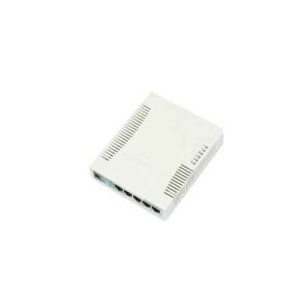 Mikrotik Cloud Smart Switch CSS106-5G-1S (RB260GS) 5-port Gigabit smart preklopnik sa SFP cage, SwOS, plastično kućište,