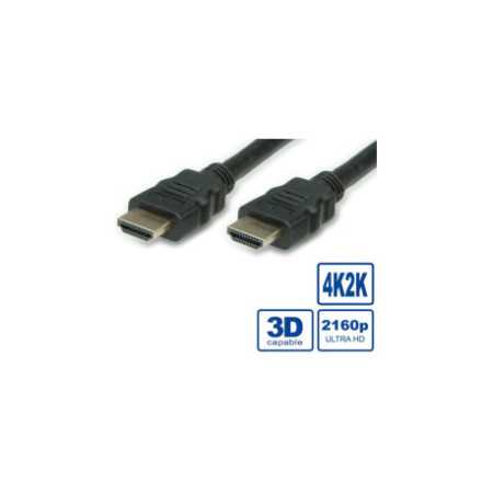 STANDARD HDMI Ultra HD kabel sa mrežom, M/M, v2.0, crni, 2.0m