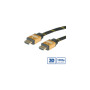 Roline GOLD HDMI kabel sa mrežom, M/M, 1.0m