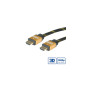 Roline GOLD HDMI kabel sa mrežom, M/M, 3.0m