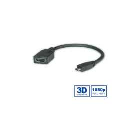 Roline HDMI kabel sa mrežom, TIP A (F) - TIP D (M) (micro), 0.15m