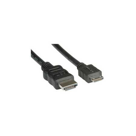 Roline HDMI kabel sa mrežom, TIP A (M) - TIP C (M) (mini), 2.0m