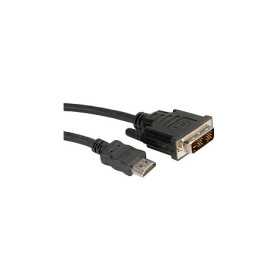 Roline DVI kabel, DVI-D (18+1) - HDMI, M/M, 2.0m, crni