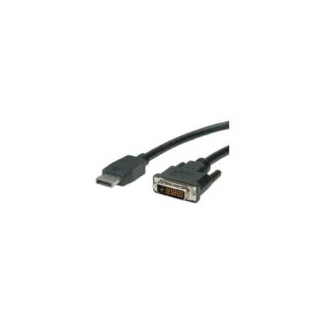 Roline VALUE DisplayPort kabel, DP - DVI-D (24+1), M/M, 3.0m, crni