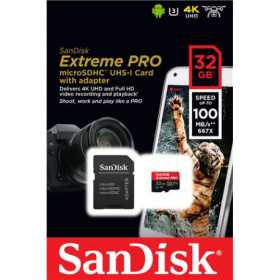 SanDisk Extreme PRO microSDHC 32 GB, memory card (UHS-I U3, V30)