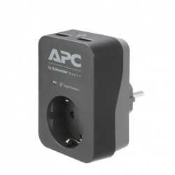 APC SurgeArrest 1 Outlet 2USB Black 230V