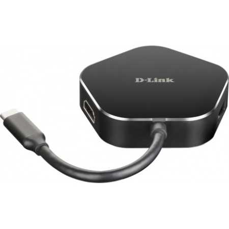 D-LINK USB-C 4-port USB 3.0 hub HDMI