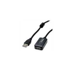 STANDARD USB2.0 aktivni produžni kabel sa ponavljačem, 10m, crni