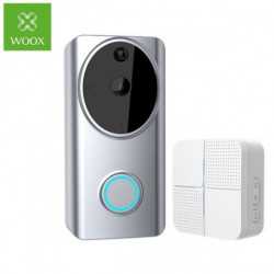 WOOX WiFi Smart zvono za vrata sa kamerom, 1280×720p, dvosmjerni audio, IR, microSD, Nightvision, Woox Home smart app, g