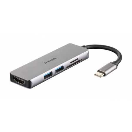 D-LINK USB-C 5-port USB 3.0 hub HDMI