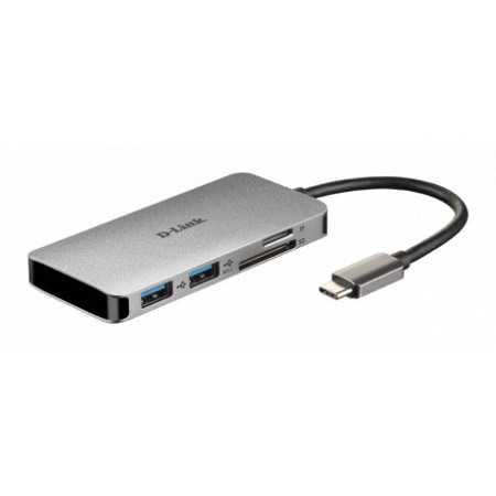 D-LINK USB-C 6-port USB 3.0 hub HDMI