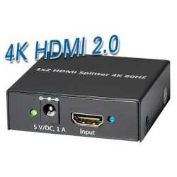 Transmedia 4K HDMI 2.0 Splitter 1:2