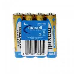 Maxell alkalne baterije LR-3/AAA, 4 komada