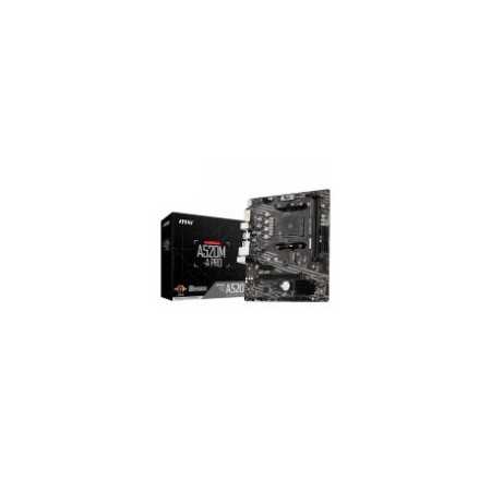 MSI A520M-A PRO, m-ATX, AMD AM4 Socket, 1x PCI-E 3.0 x16 slot, HDMI, DVI-D, 2 DIMMs, Dual Channel DD