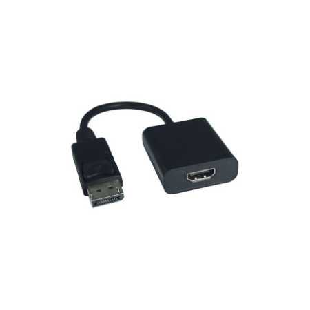 Roline VALUE adapter/kabel DisplayPort - HDMI, M/F, v1.4, HDR 10, 4K60, 0.15m