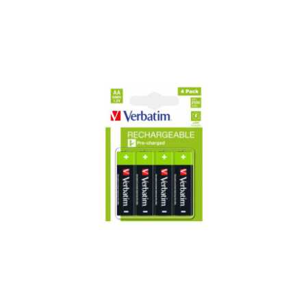 Verbatim AA-LR6 Mignon punjiva baterija, 2500mAh (4 komada)