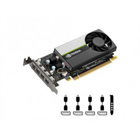 Quadro T1000, 4GB GDDR6, PCIe 3.0 x16, 4x mDP-DP, Low Profile, PNY