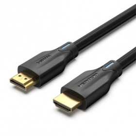 Vention Cotton Braided 8K Ultra High Speed HDMI Cable 1M Black