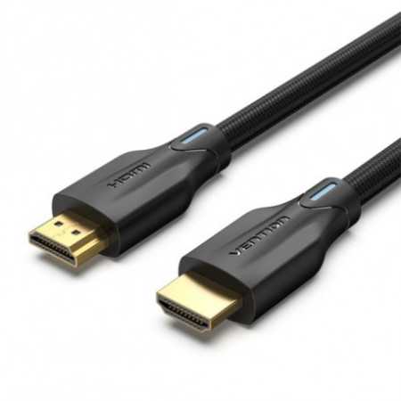 Vention Cotton Braided 8K Ultra High Speed HDMI Cable 2M Black