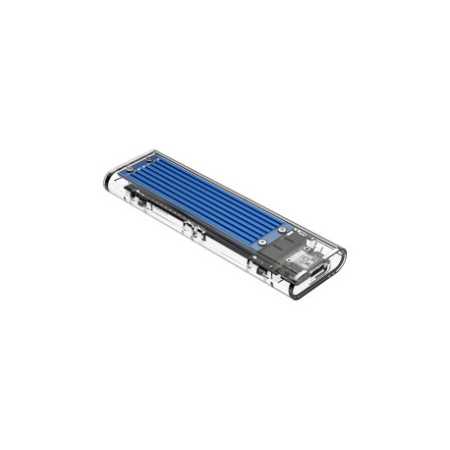 Orico vanjsko kućište M.2 SSD, NVMe/SATA (10Gbps), M-key+B-key, USB3.1, plavo (ORICO-TCM2M-C3-BL-BP)