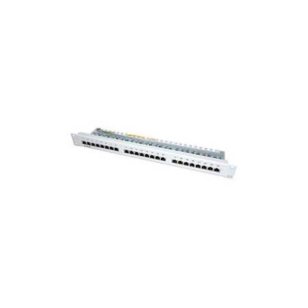 Roline VALUE Cat.5e/Class D 19" Patch Panel 24-porta STP, svijetlo sivi