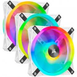 Corsair iCUE QL120 RGB housing fan 3-pack in white with Lighting Node 120mm