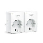 TP-Link Tapo P100 (2-pack), Mini Smart Wi-Fi Socket, Remote Control for Home Appliances, IEEE 802.11