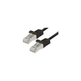 Transmedia CAT6a SFTP Patch Cable 1m black