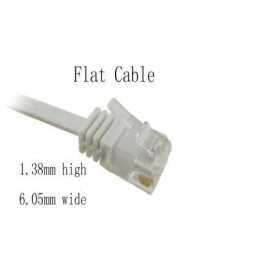 NaviaTec Cat6 patch cable flat, copper 15m