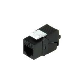 Roline RJ45 Keystone konektor Cat.6/Class E, UTP (tool-free), crni