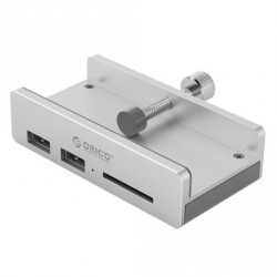 USB hub z 2 ulaza, USB 3.0, čitač kartica, aluminij, ORICO MH2AC-U3
