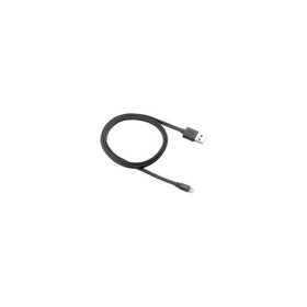 CANYON Charge & Sync MFI flat cable, USB to lightning, certified by Apple, 1m, 0.28mm, Dark gray