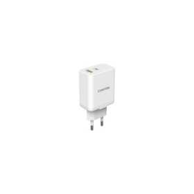 Canyon, PD 20W/QC3.0 18W WALL Charger with 1-USB A+ 1-USB-C   Input: 100V-240V, Output: 1 port charg