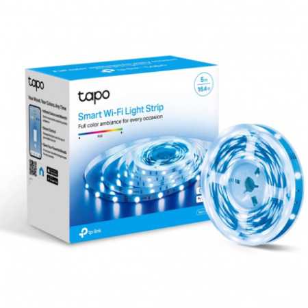 Tapo Smart Light Strip, MulticolorSPEC: 2.4 GHz Wi-Fi, 802.11b/g/n, one 16.4 ft/5m LED light strip(c