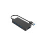 Orico 4-portni USB3.0 hub, crni (ORICO-HS4U-U3-BK-BP)