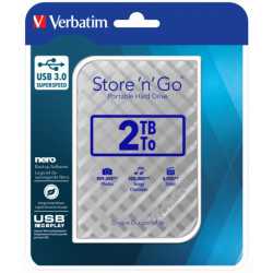 Externi hard disk Verbatim 53198 Store'n'Go 2.5" 2TB USB 3.0 Gen2 silver