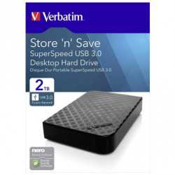 Externi hard disk Verbatim 47683 Store'n'Save 3.5" 2TB USB 3.0 Gen2 black