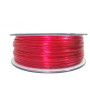 Filament for 3D, PET-G, 1.75 mm, 1 kg, red transpa