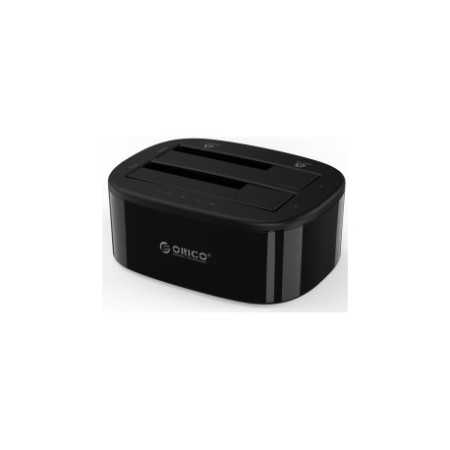 Orico Docking stanica 2×2.5"/3.5" SATA HDD, funkcija kloniranja, USB-A 3.0 (ORICO-6228US3-C-EU-BK-BP)