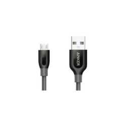 Anker PowerLine+ kabel USB-A na Micro USB, 1.8m, sivi