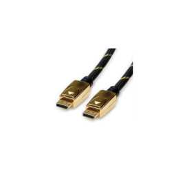 Roline GOLD DisplayPort kabel v1.4, DP-DP M/M, 3.0m, crno/zlatni