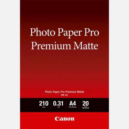 Canon Photo Paper Premium Matte PM101 - A4 - 20L