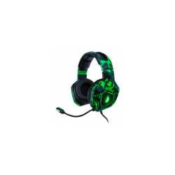 SureFire Skirmish igraće slušalice, LED, USB, crno-zelene
