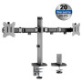 Transmedia Full-Motion Desk Bracket for 2 Flat Screens