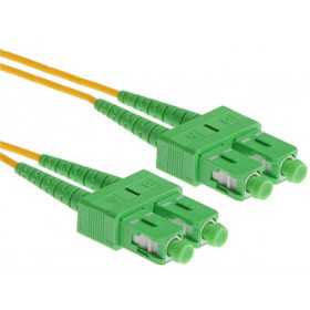 NFO Patch cord, SC APC-SC APC, Singlemode 9 125, G.657A1, Duplex, 20m