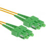 NFO Patch cord, SC APC-SC APC, Singlemode 9 125, G.657A2, Duplex, 5m