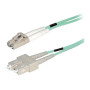 Transmedia Fiber optic MM OM4 Duplex Patch cable LC-SC 1m