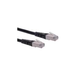 Roline S/FTP (PiMF) Cat.6 mrežni kabel oklopljeni, 0.5m, crni