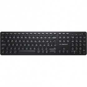 Keyboard ELEMENT Luminus Slim wireless / backlit / low-profile / rechargeable (black)