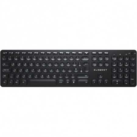 Keyboard ELEMENT Luminus Slim wireless / backlit / low-profile / rechargeable (black)